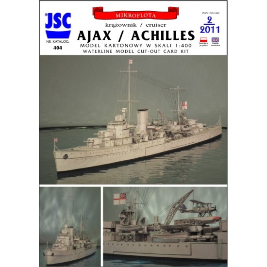 Brytyjski krążownik AJAX lub ACHILLES