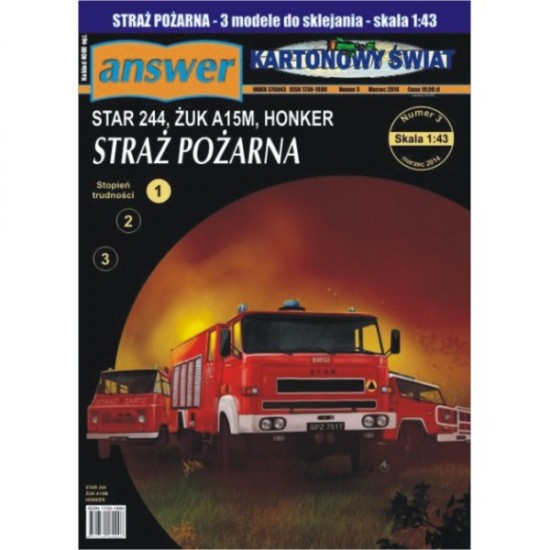 Straż pożarna - Star-244,Żuk A15M, Tarpan Honker